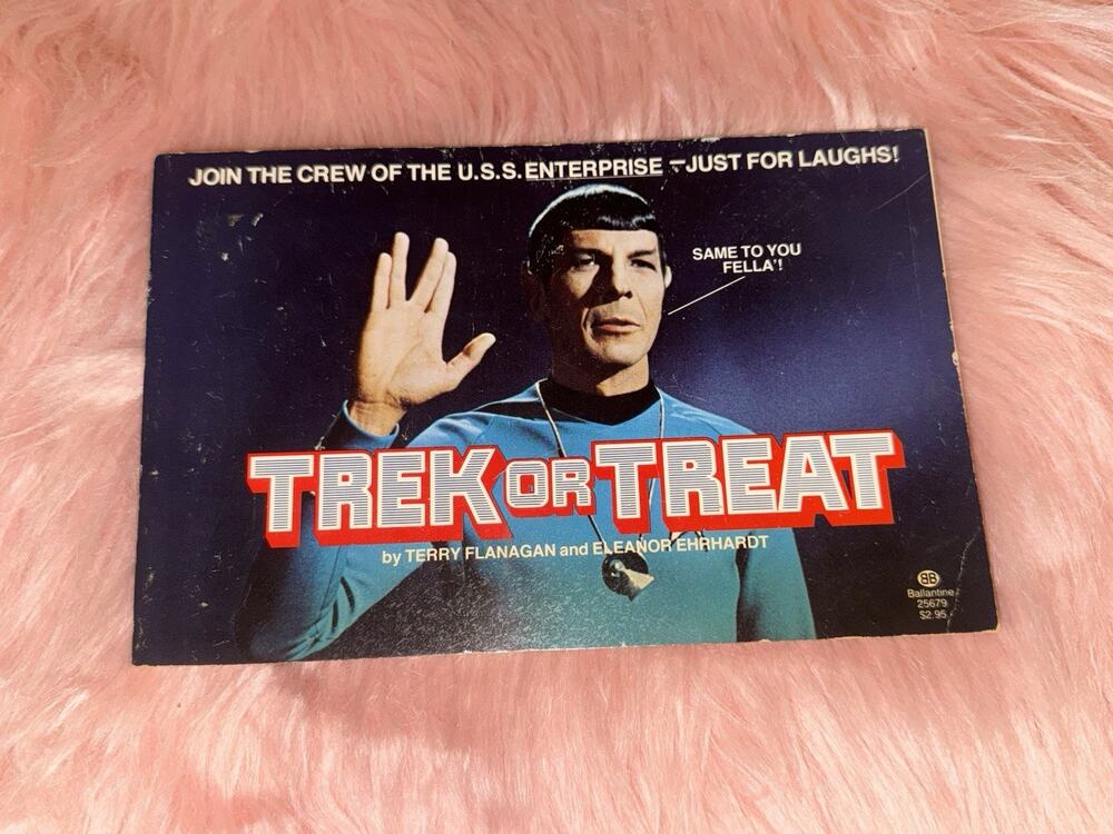Vintage 1977 Trek or Treat Book - Rare Star Trek Humor First Edition Collectible